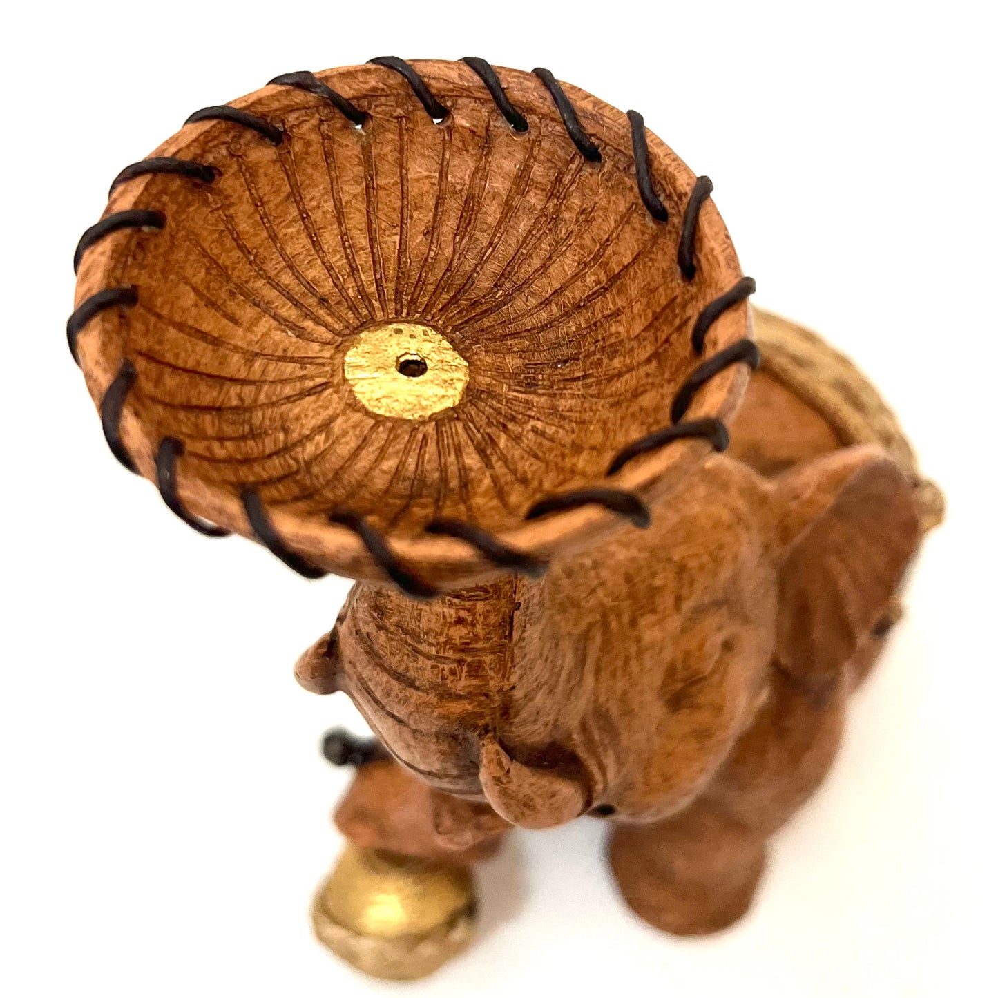 ゾウのキャンドルホルダー ハンドメイド ニー