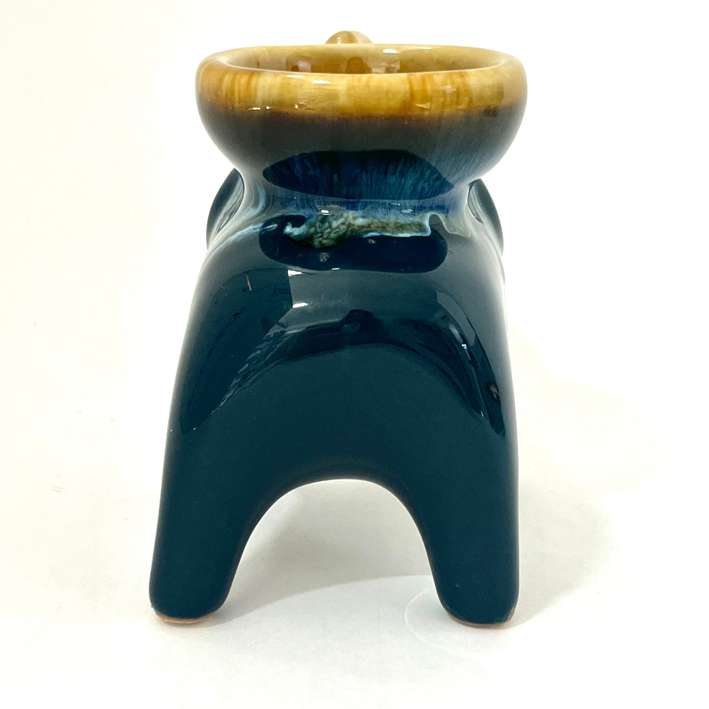 ゾウのお香立て 4カラー アジアン陶器