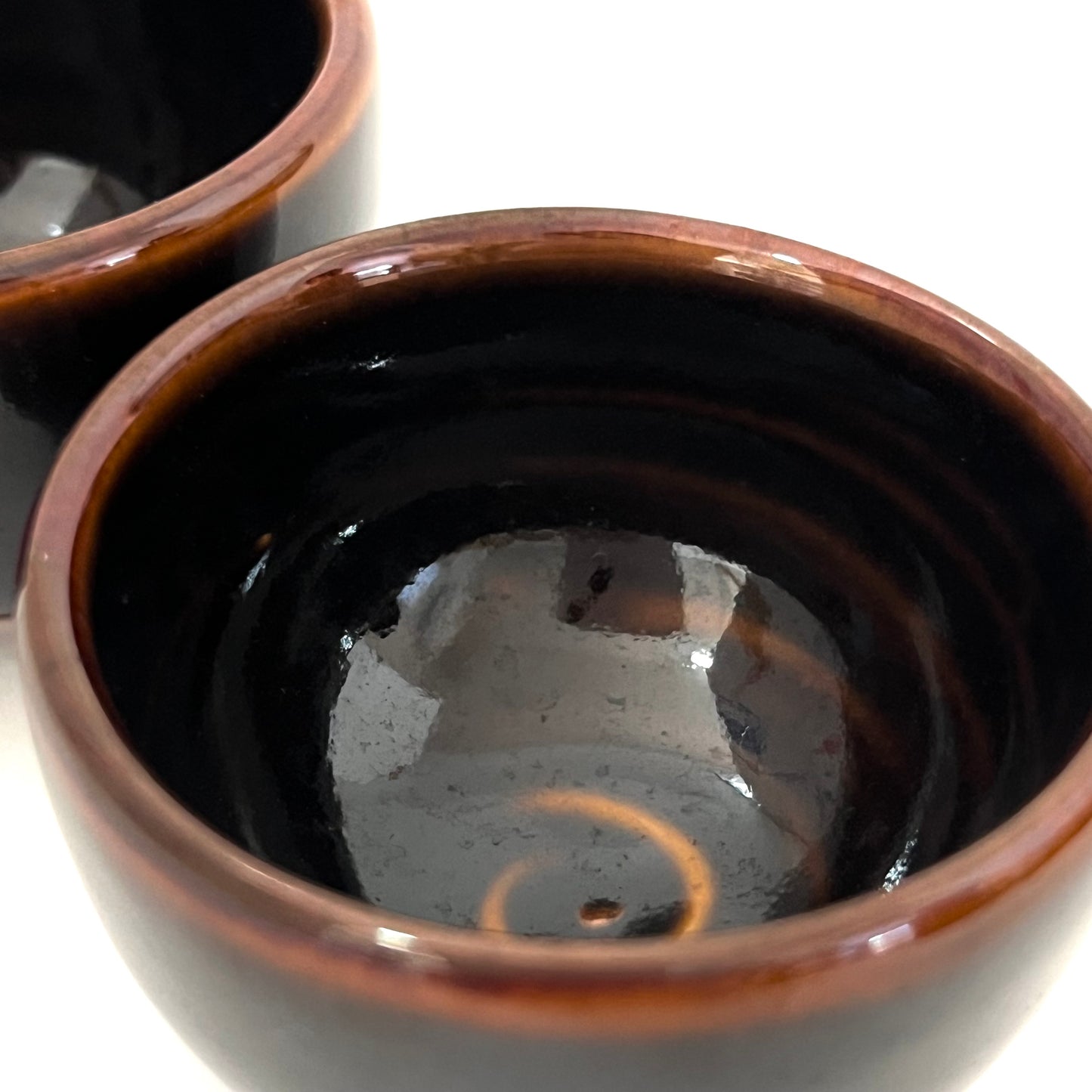 ゾウのティーポットセット アジアン陶器 ダークブラウン