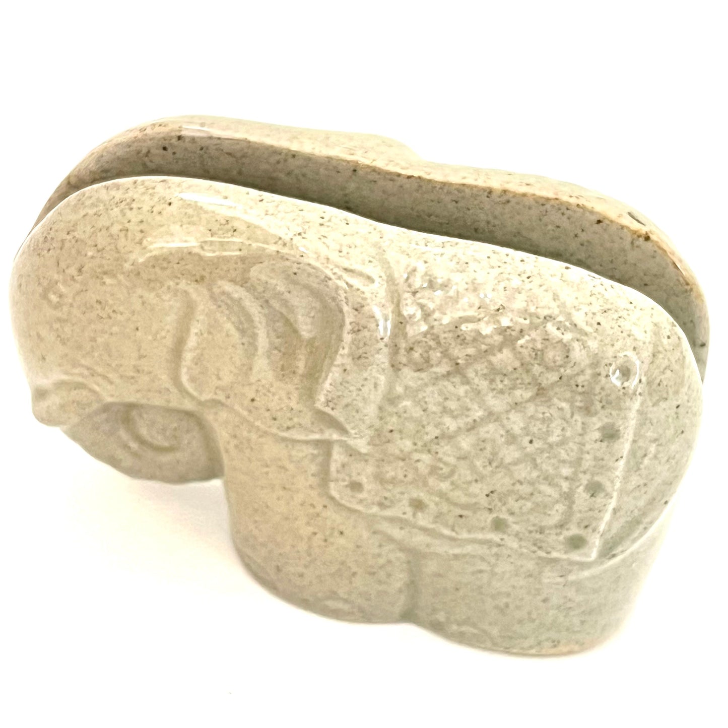 ゾウさんのカード挿し アジアン陶器