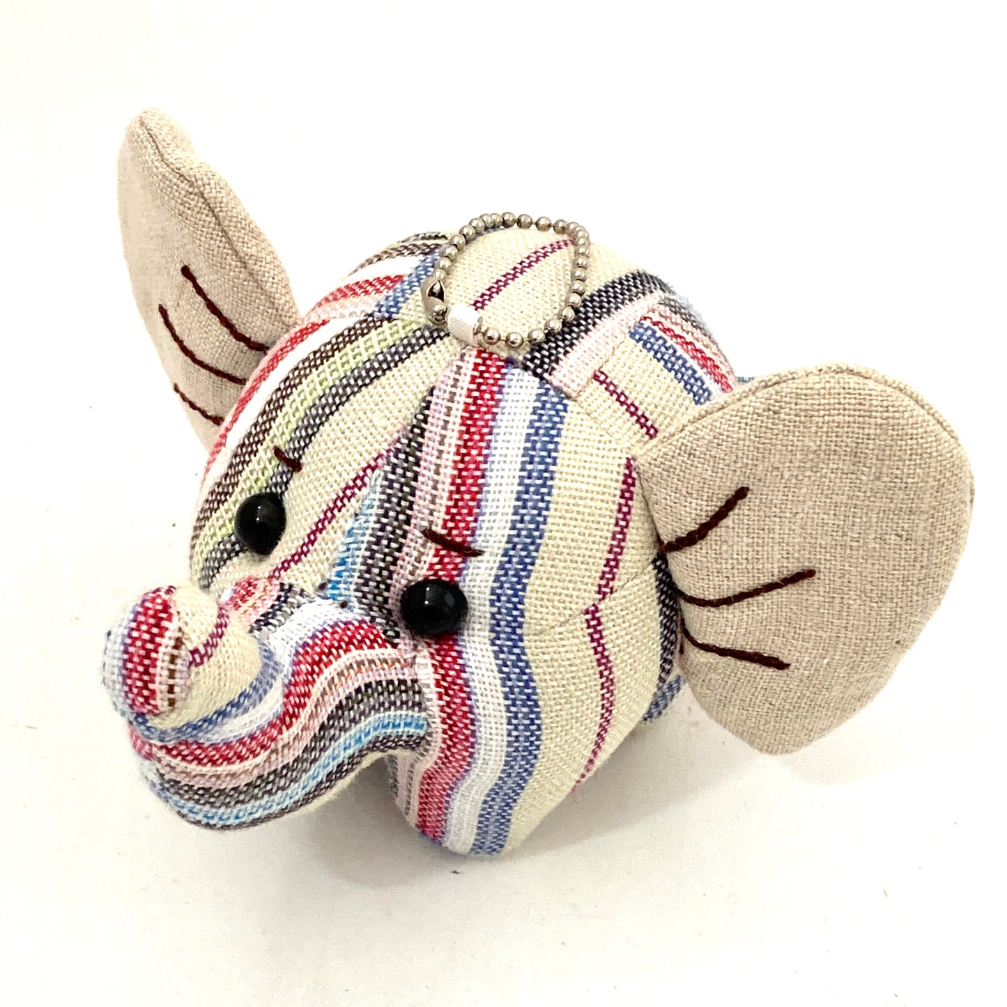 ゾウ親子マスコットキーホルダー 3体セット ハンドメイド