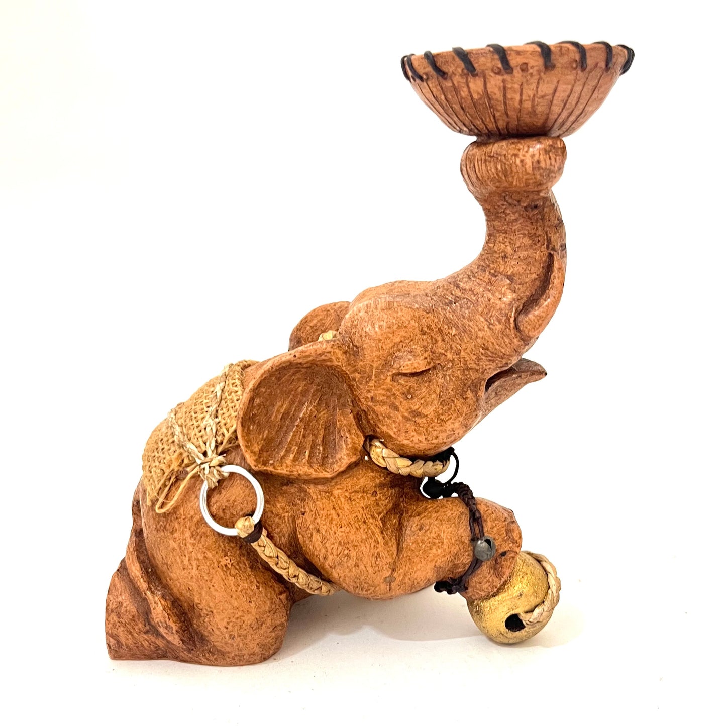 ゾウのキャンドルホルダー ハンドメイド ニー