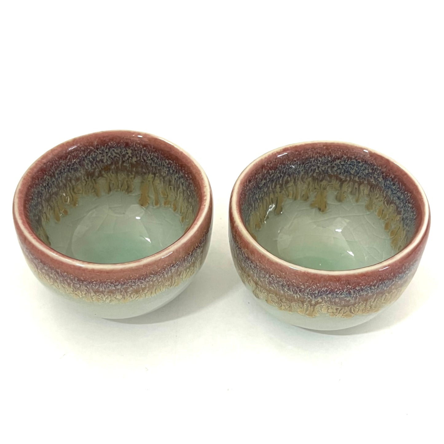 ゾウのティーポットセット アジアン陶器 ライトグリーン