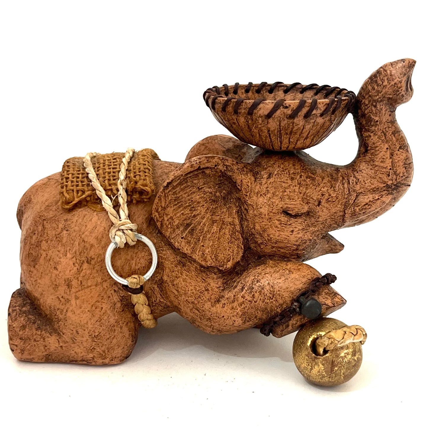 ゾウのキャンドルホルダー ハンドメイド ボール