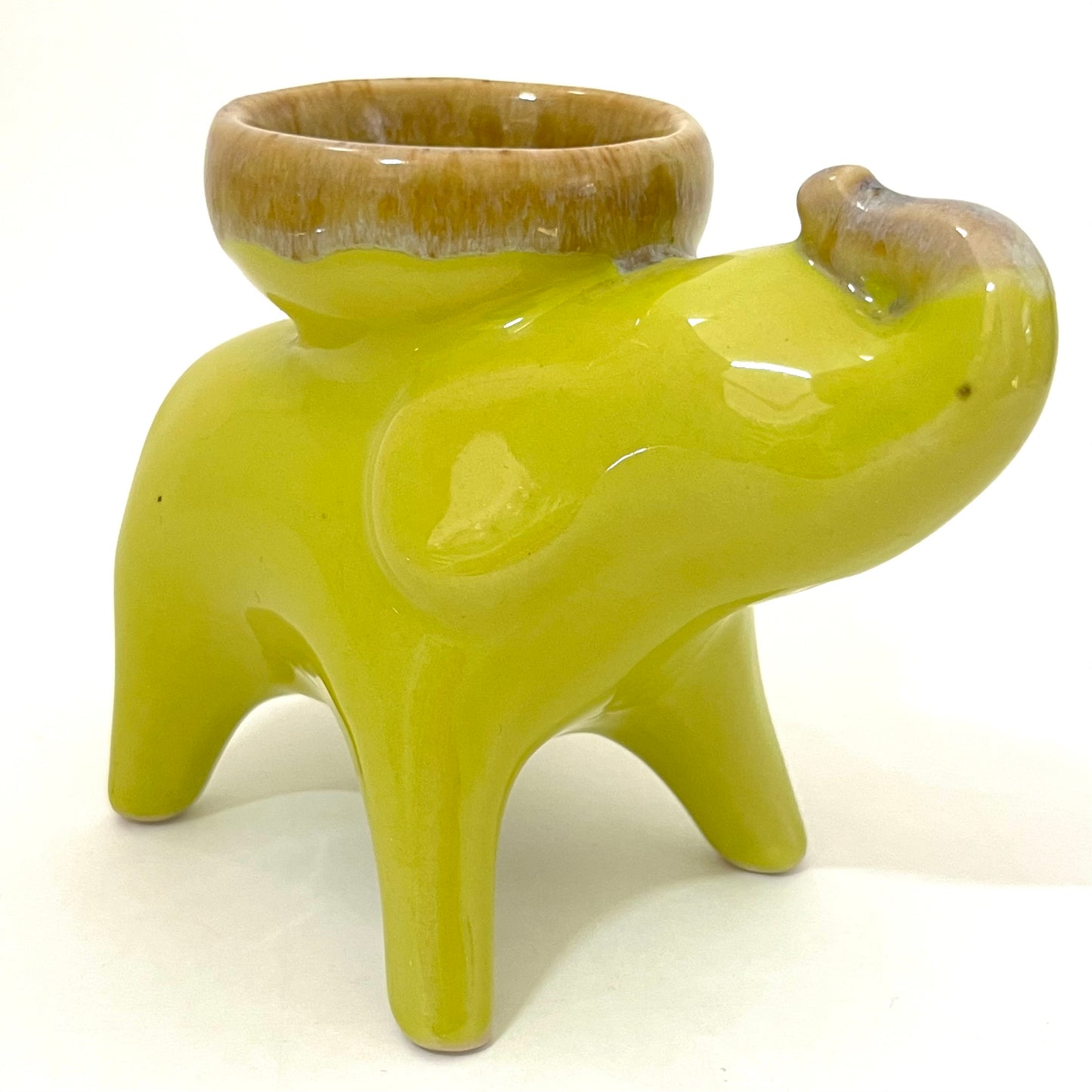 ゾウのお香立て 4カラー アジアン陶器