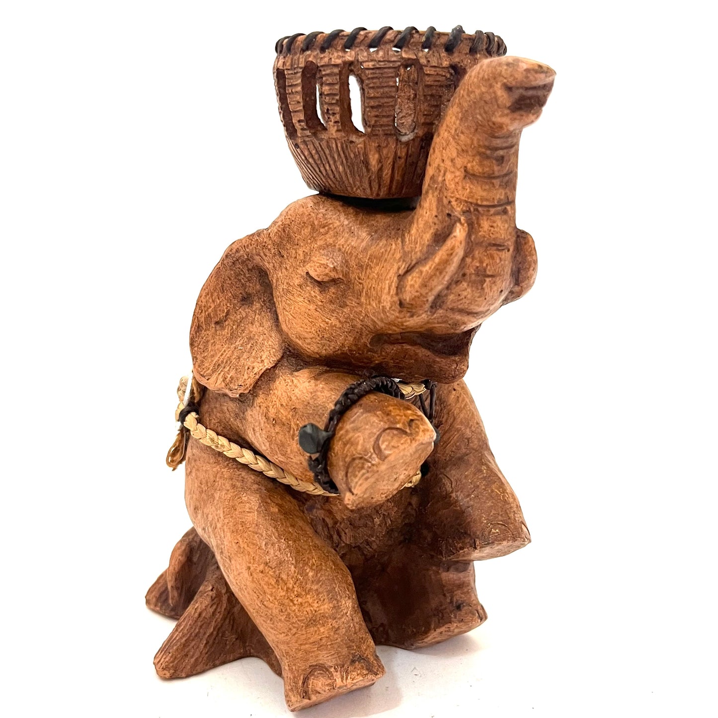ゾウのキャンドルホルダー ハンドメイド お座り