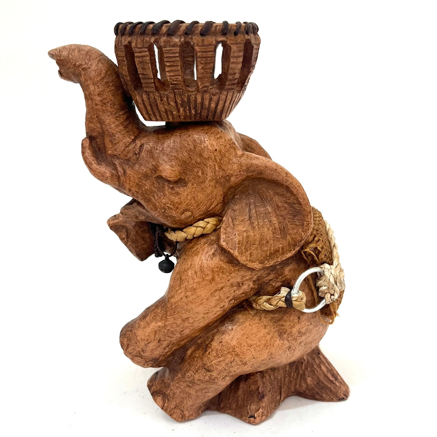 ゾウのキャンドルホルダー ハンドメイド お座り