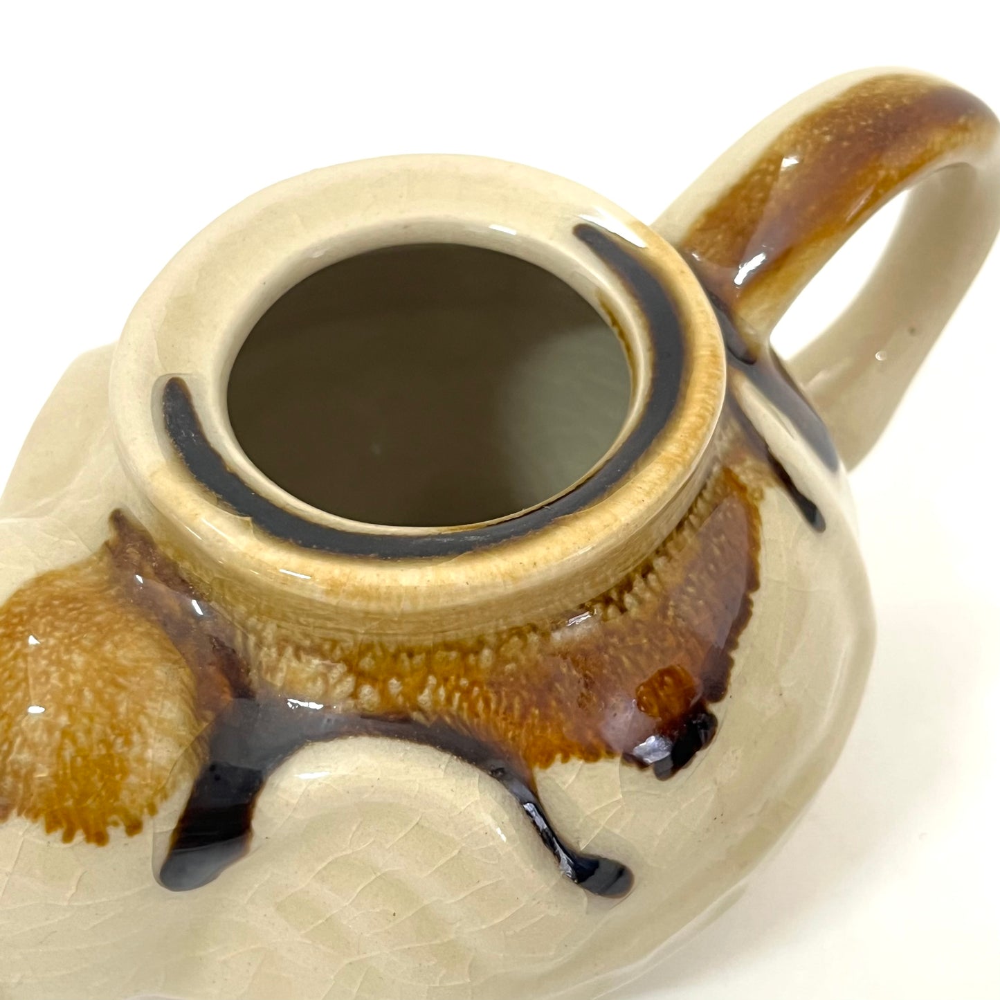 ゾウのティーポットセット アジアン陶器 アイボリー