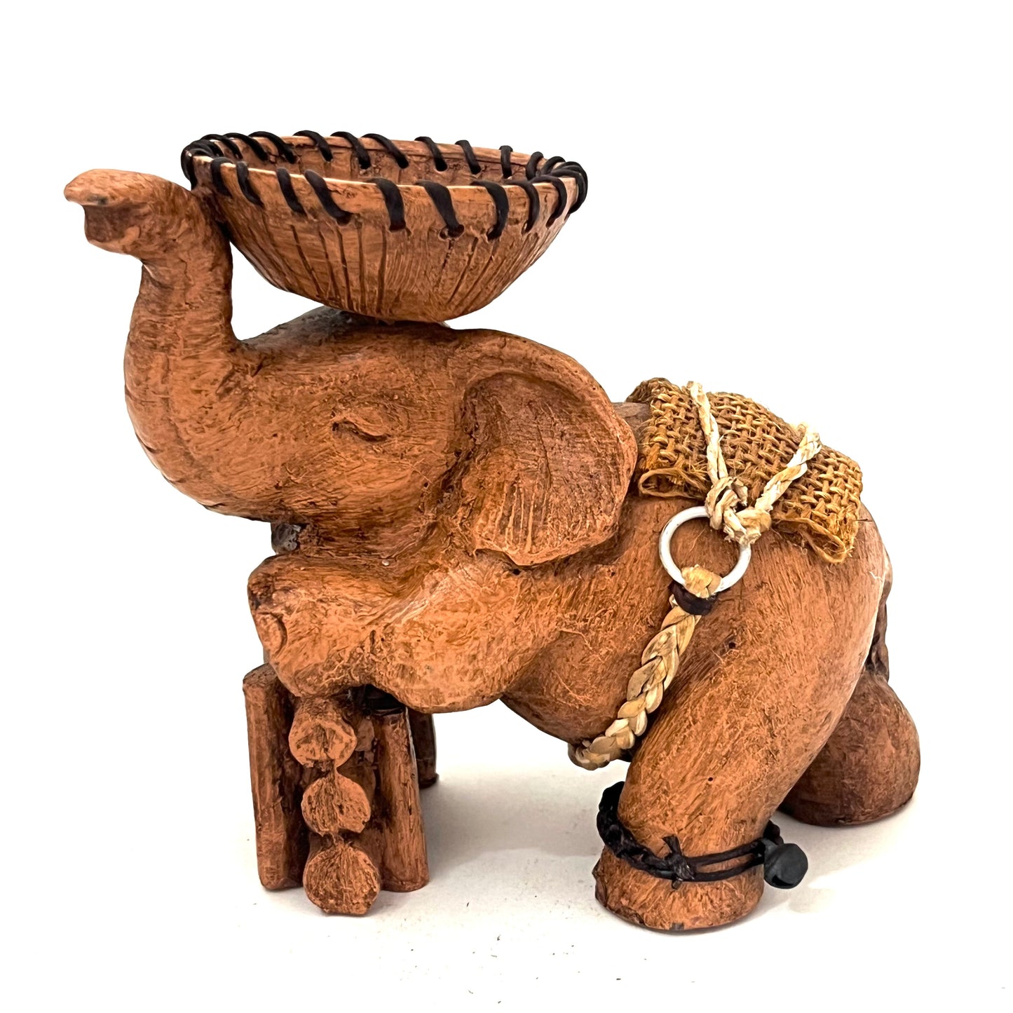 ゾウのキャンドルホルダー ハンドメイド 2足立ち