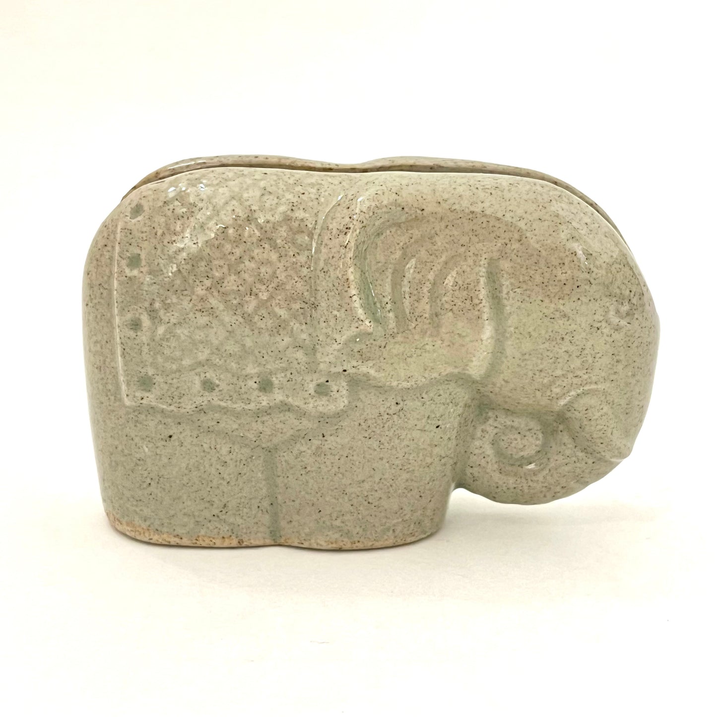 ゾウさんのカード挿し アジアン陶器