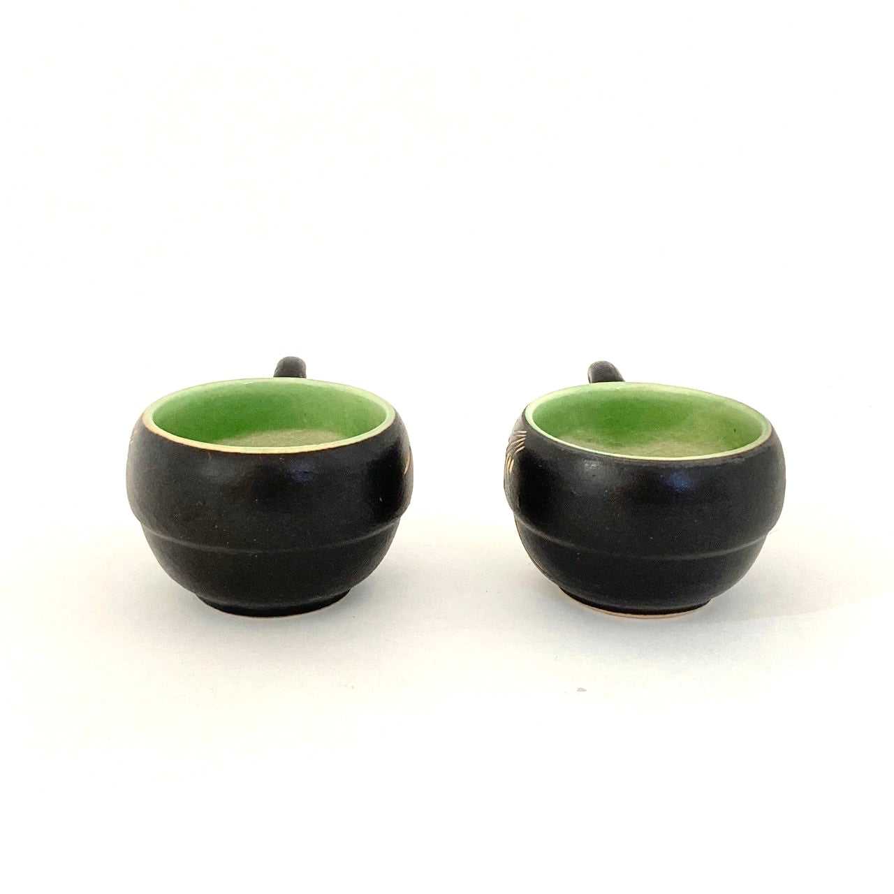 モダンミニカップ2客セット 2カラー ベトナム陶器