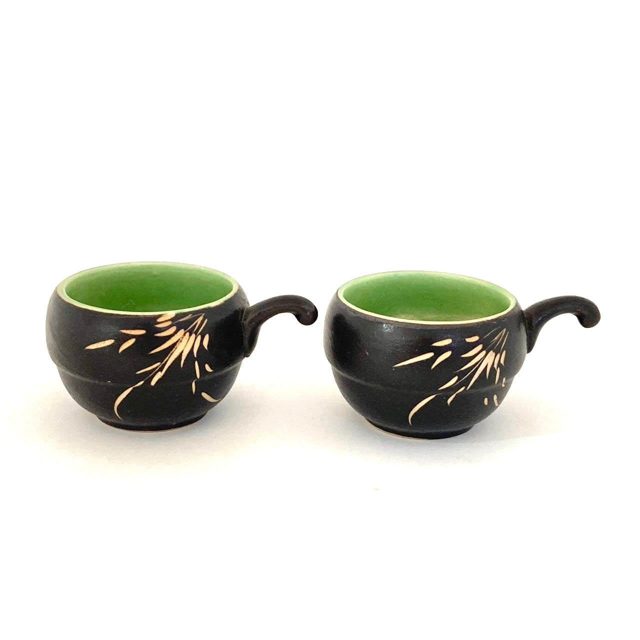 モダンミニカップ2客セット 2カラー ベトナム陶器