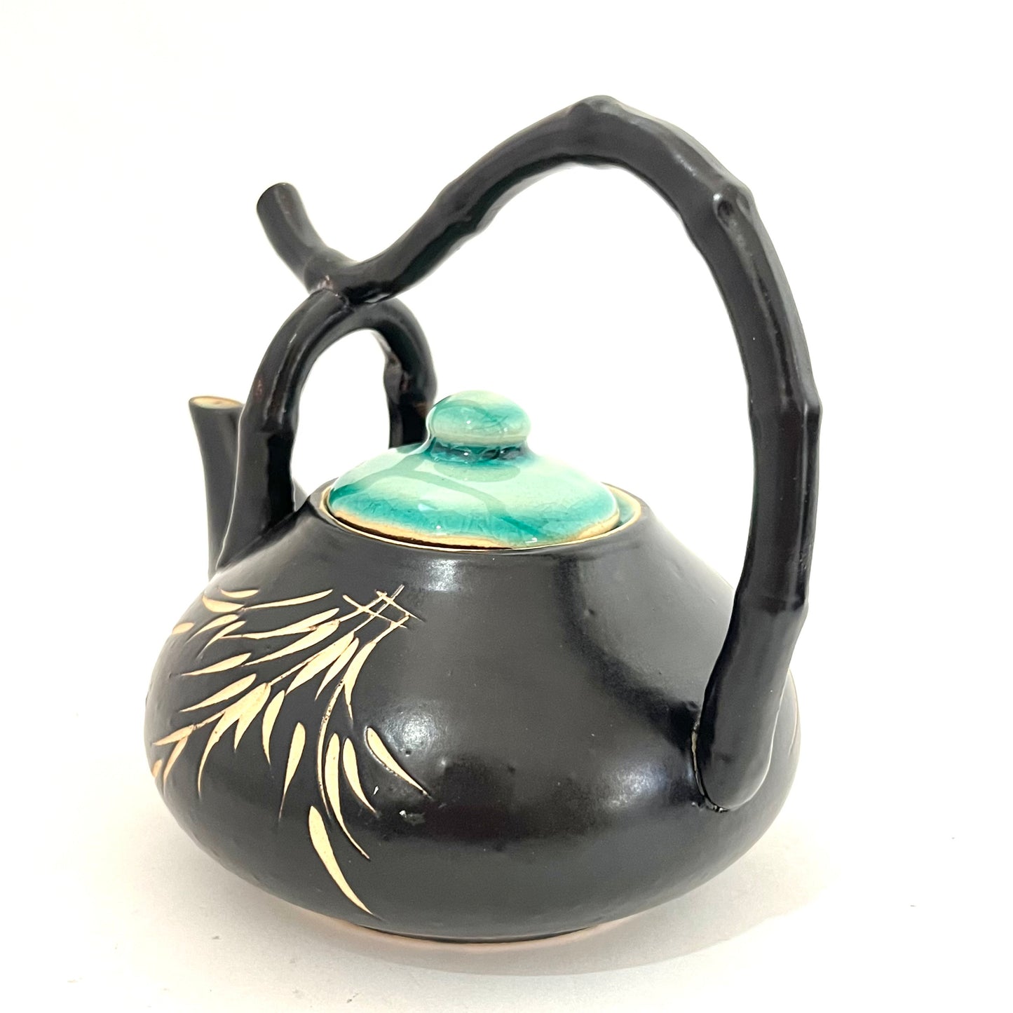 急須茶器セット ベトナム陶器 ブラック