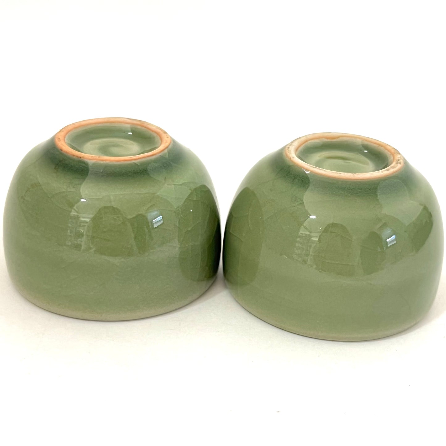 ゾウのティーポットセット アジアン陶器 ダークグリーン