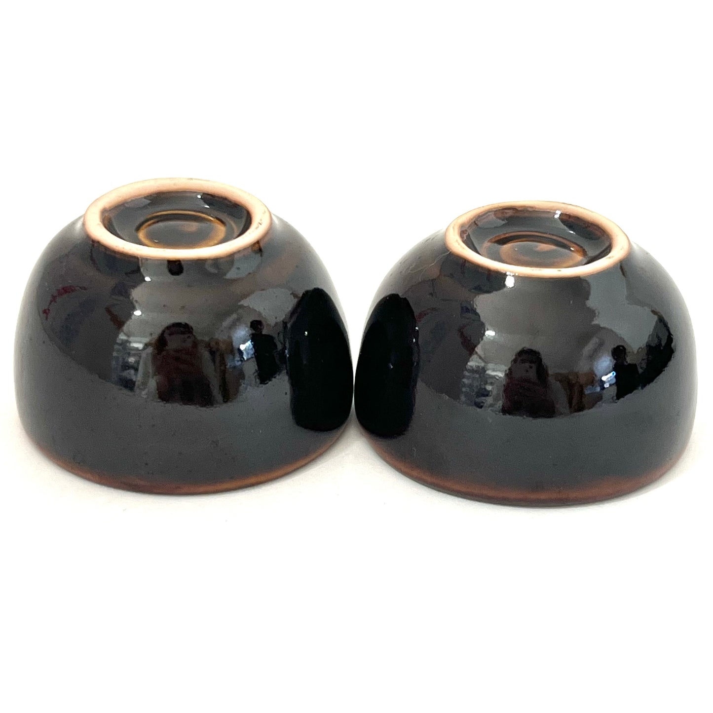ゾウのティーポットセット アジアン陶器 ダークブラウン