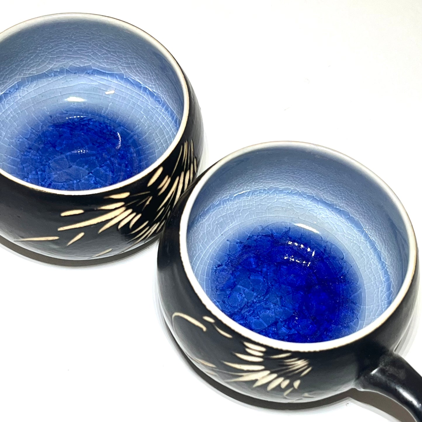 モダンカップ2客セット 3カラー ベトナム陶器