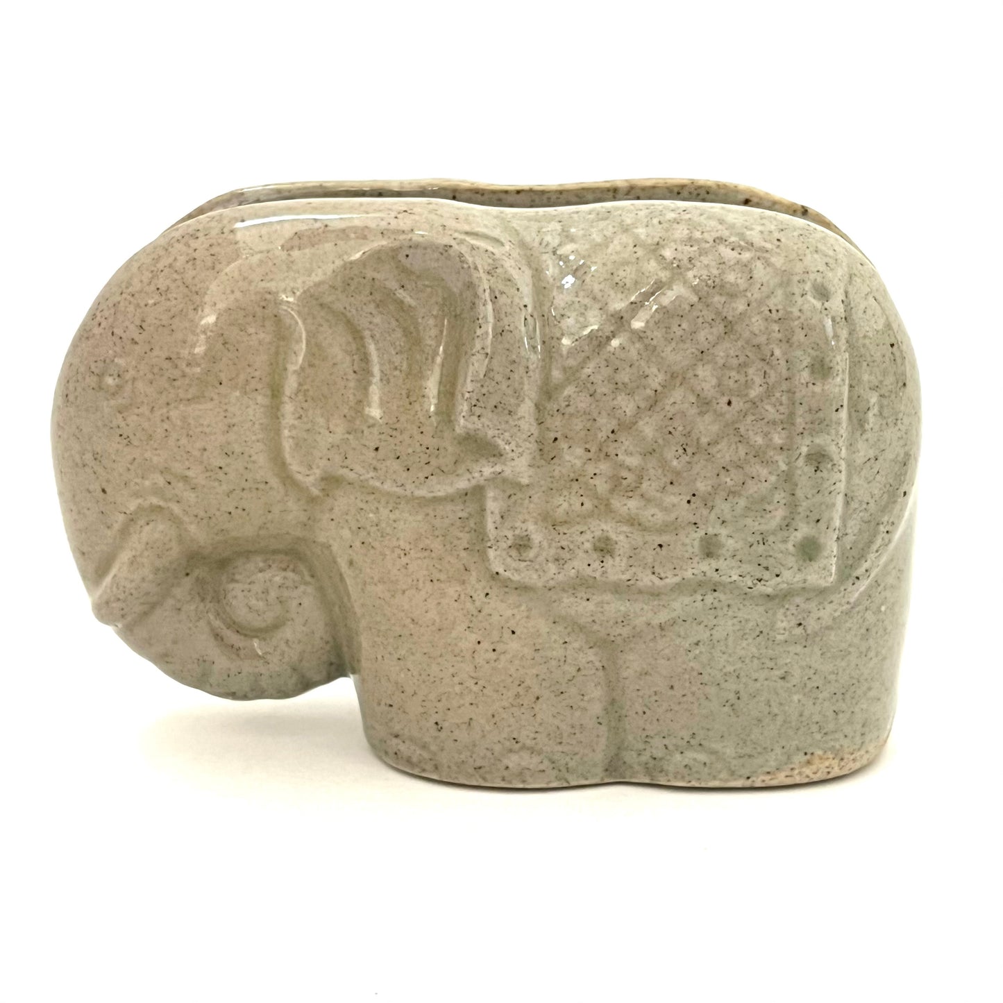 ゾウさんのカード挿し アジアン陶器