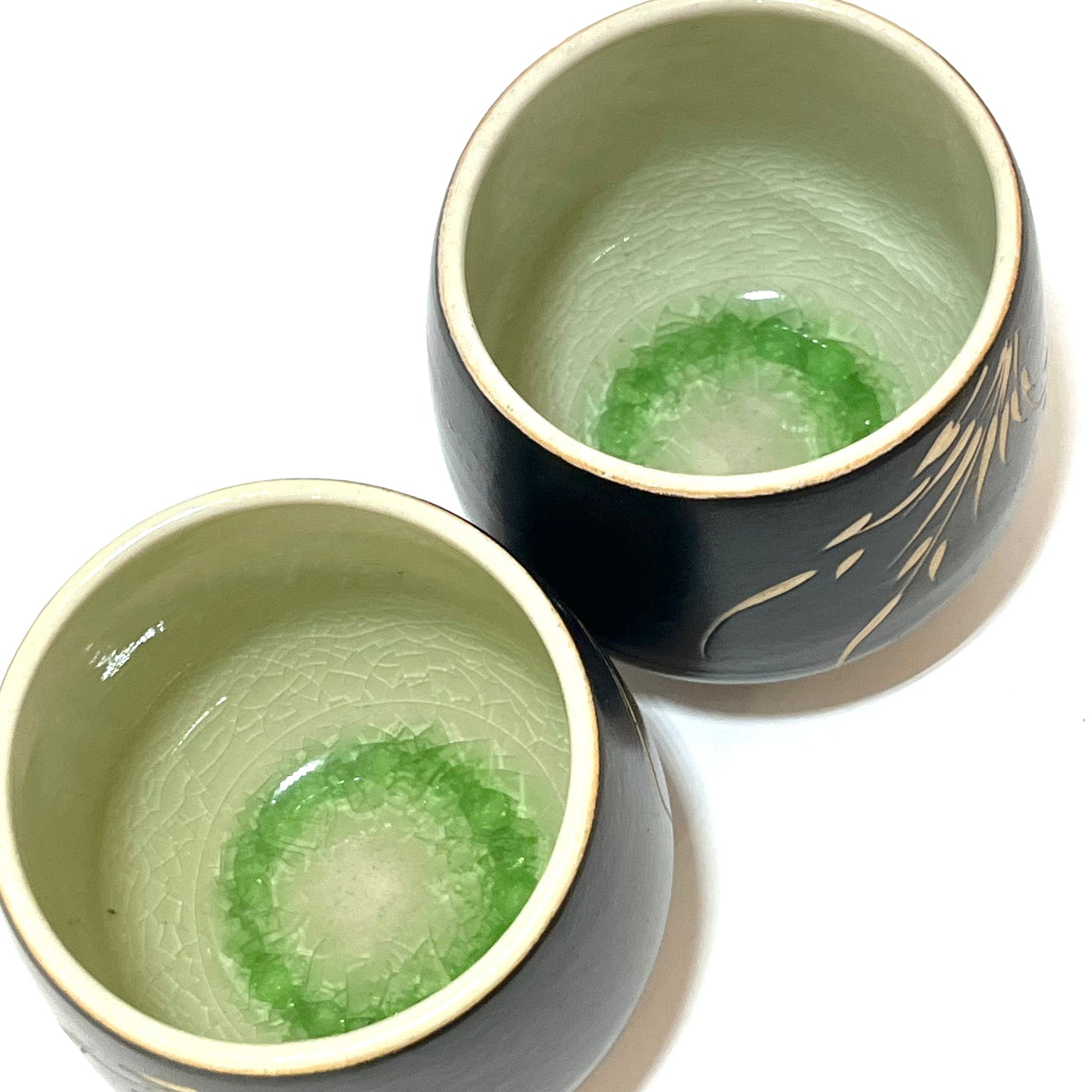 湯呑 2個セット ベトナム陶器 3カラー