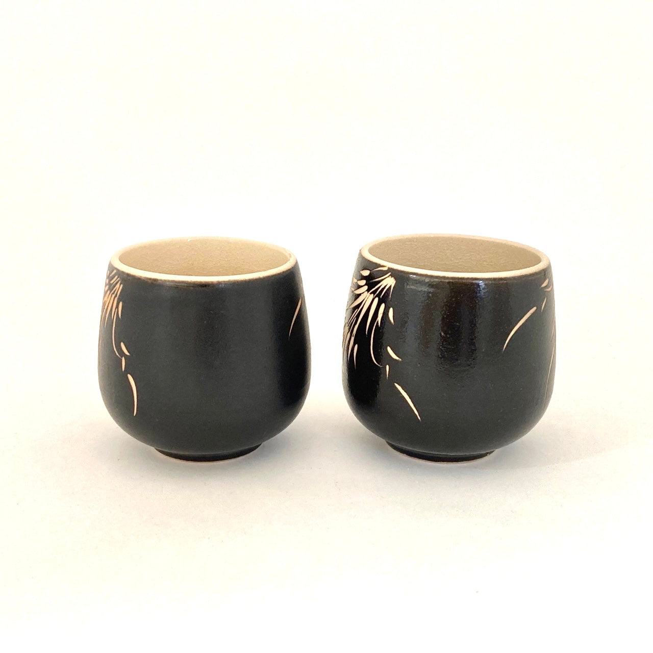 湯呑 2個セット ベトナム陶器 3カラー