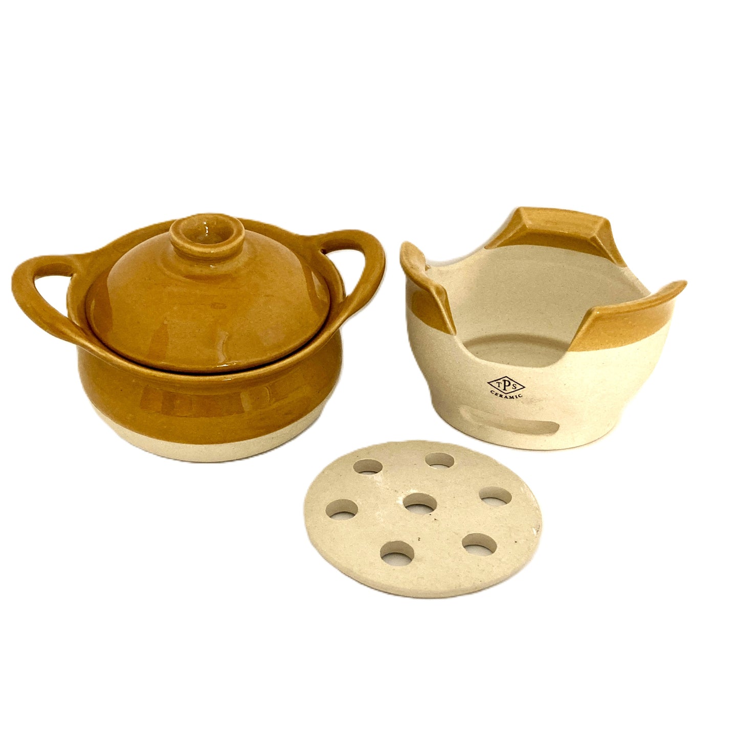 TPS CERAMIC 土鍋 コンロセット(キャメル)