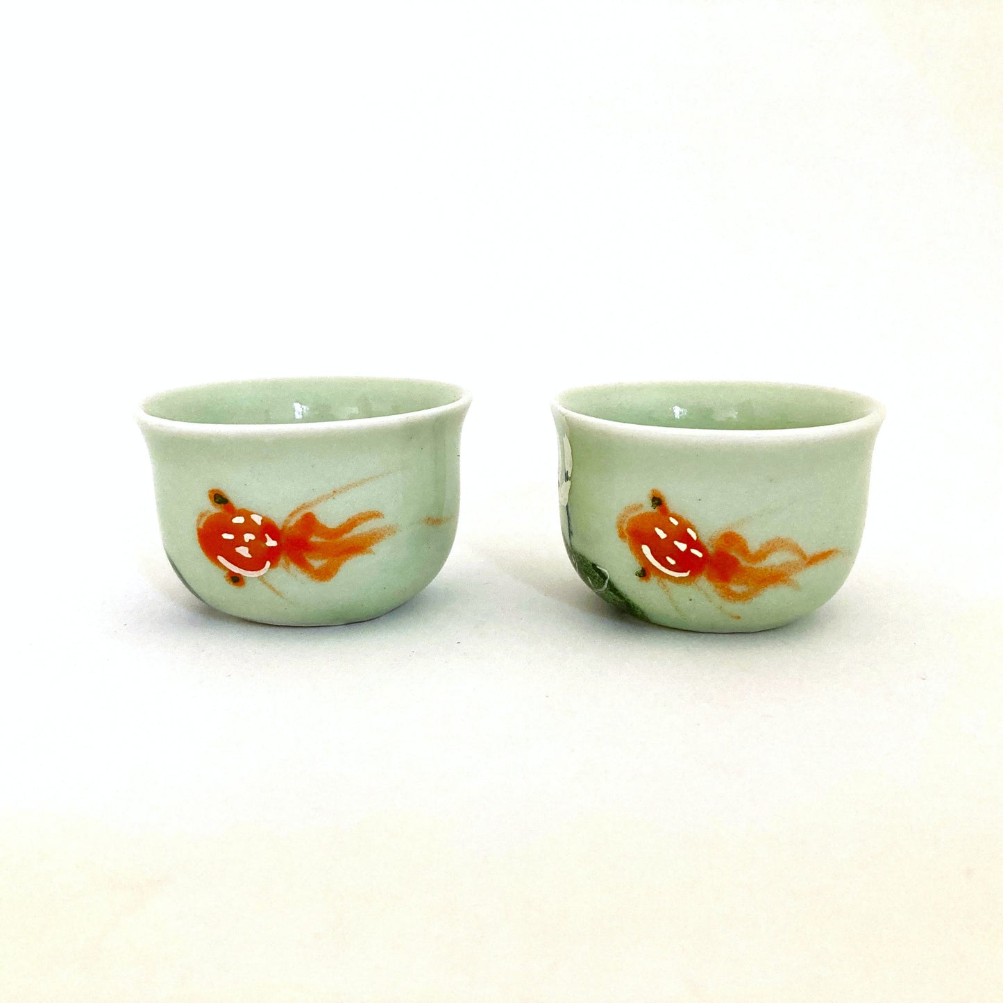 とっくりおちょこ酒器セット ベトナム陶器 金魚