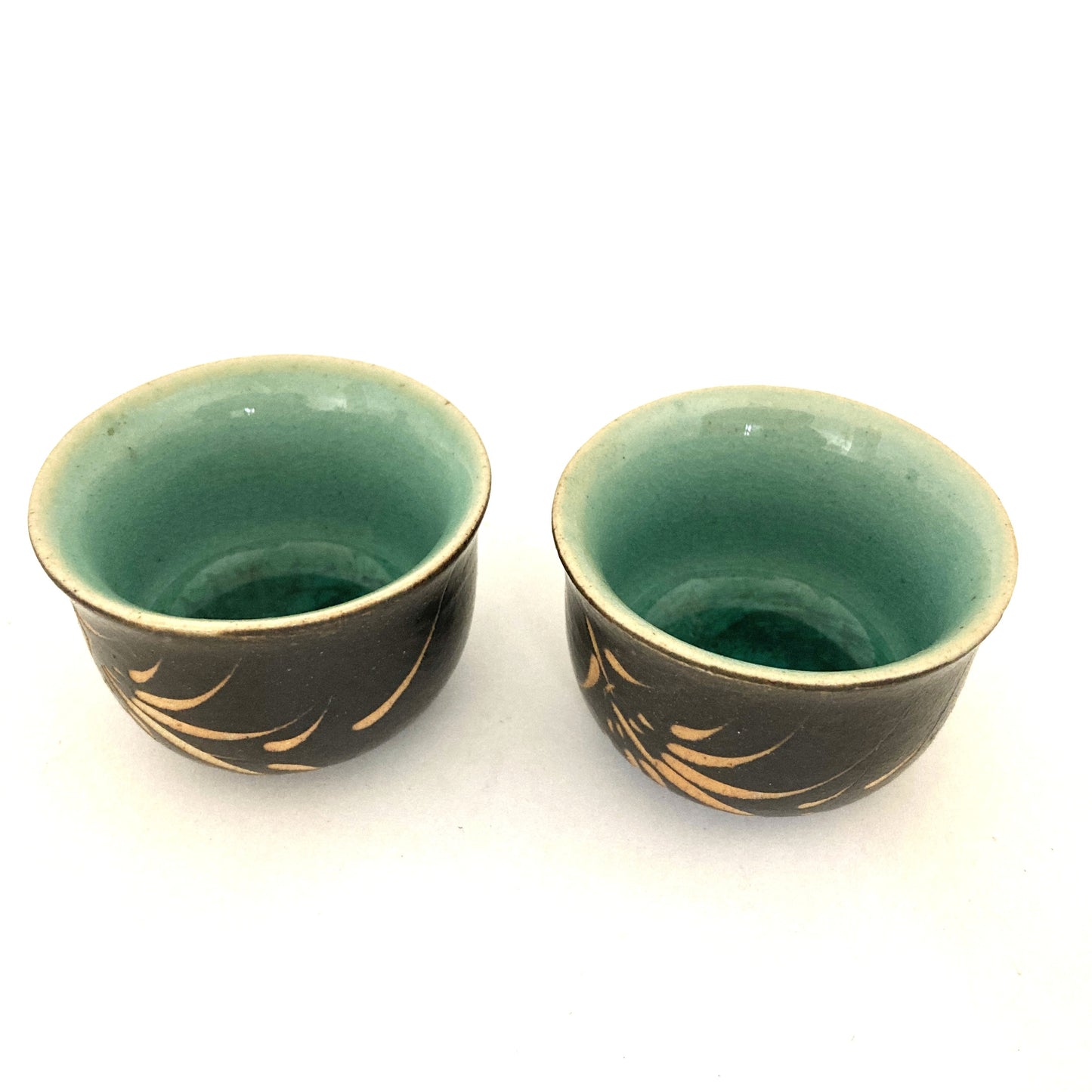 おちょこと徳利セット ベトナム陶器 ブラック