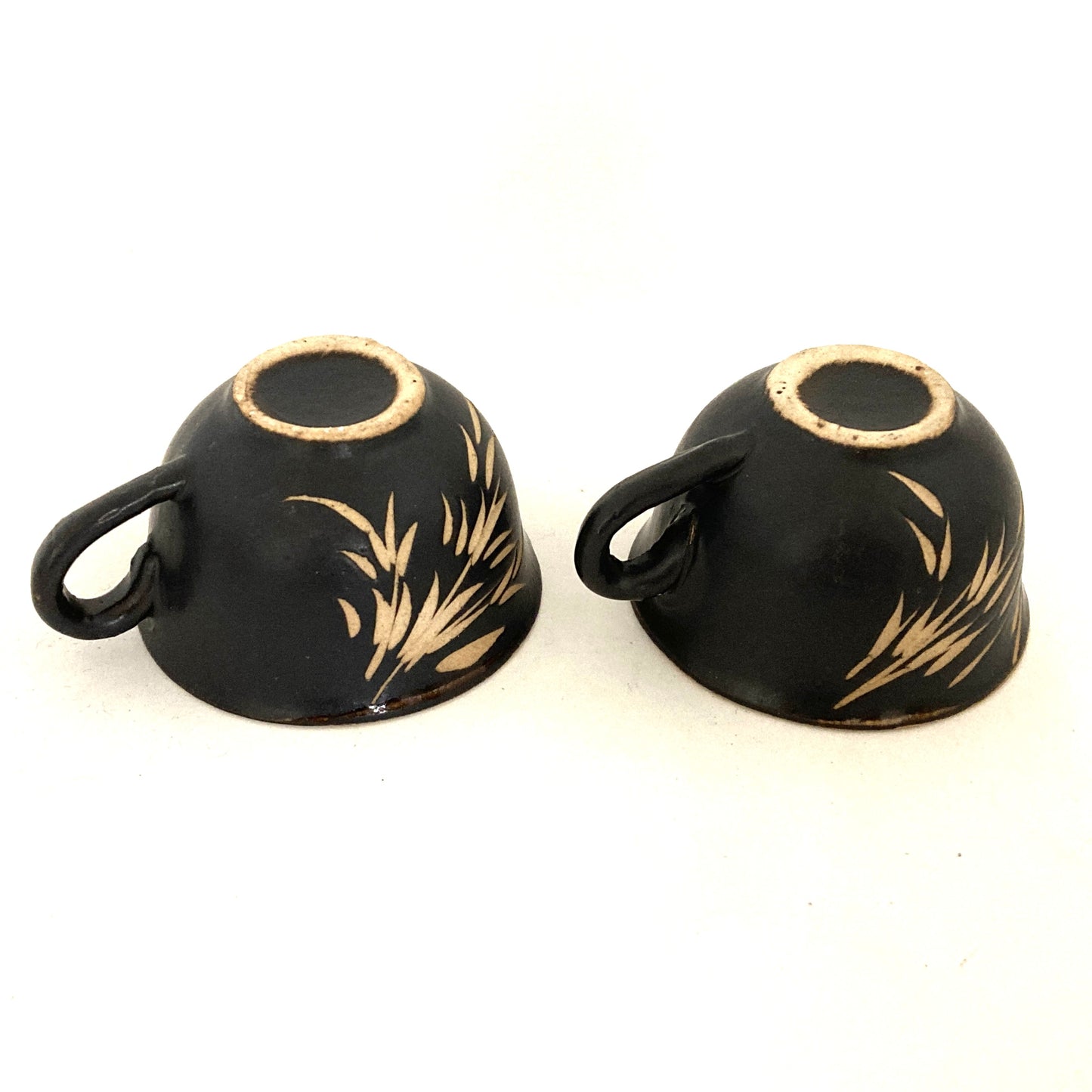 ミニカップ2客セット ヒスイ ベトナム陶器