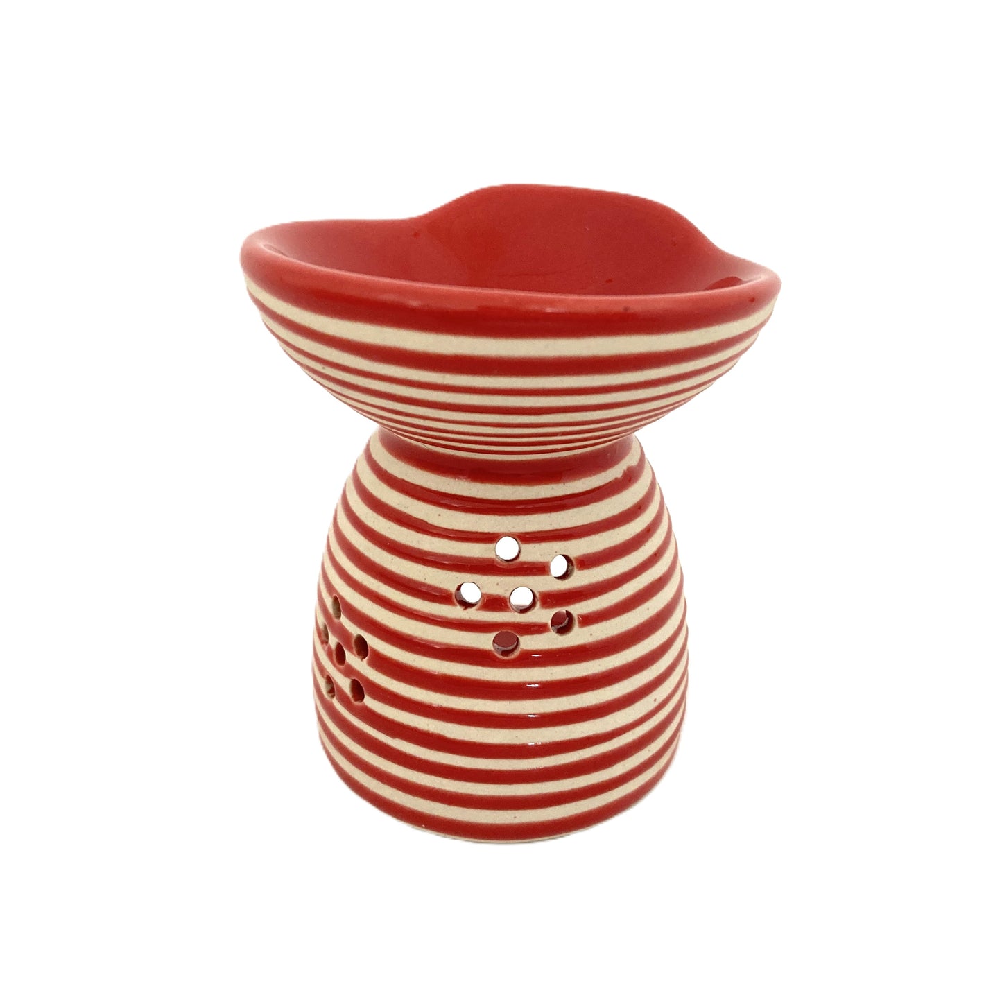 ボーダーアロマポット 8カラー アジアン陶器