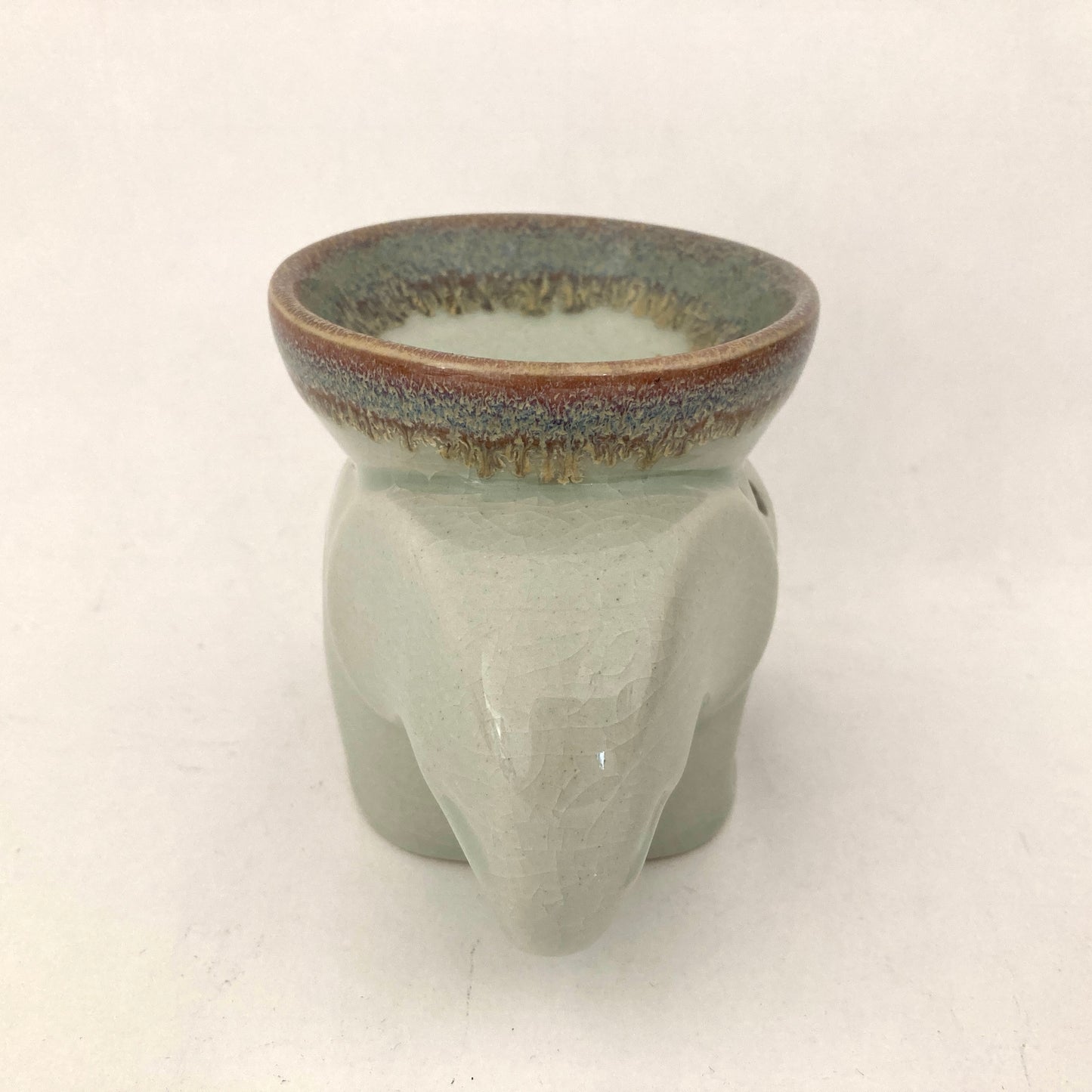 ゾウのアロマポット アジアン陶器 7カラー