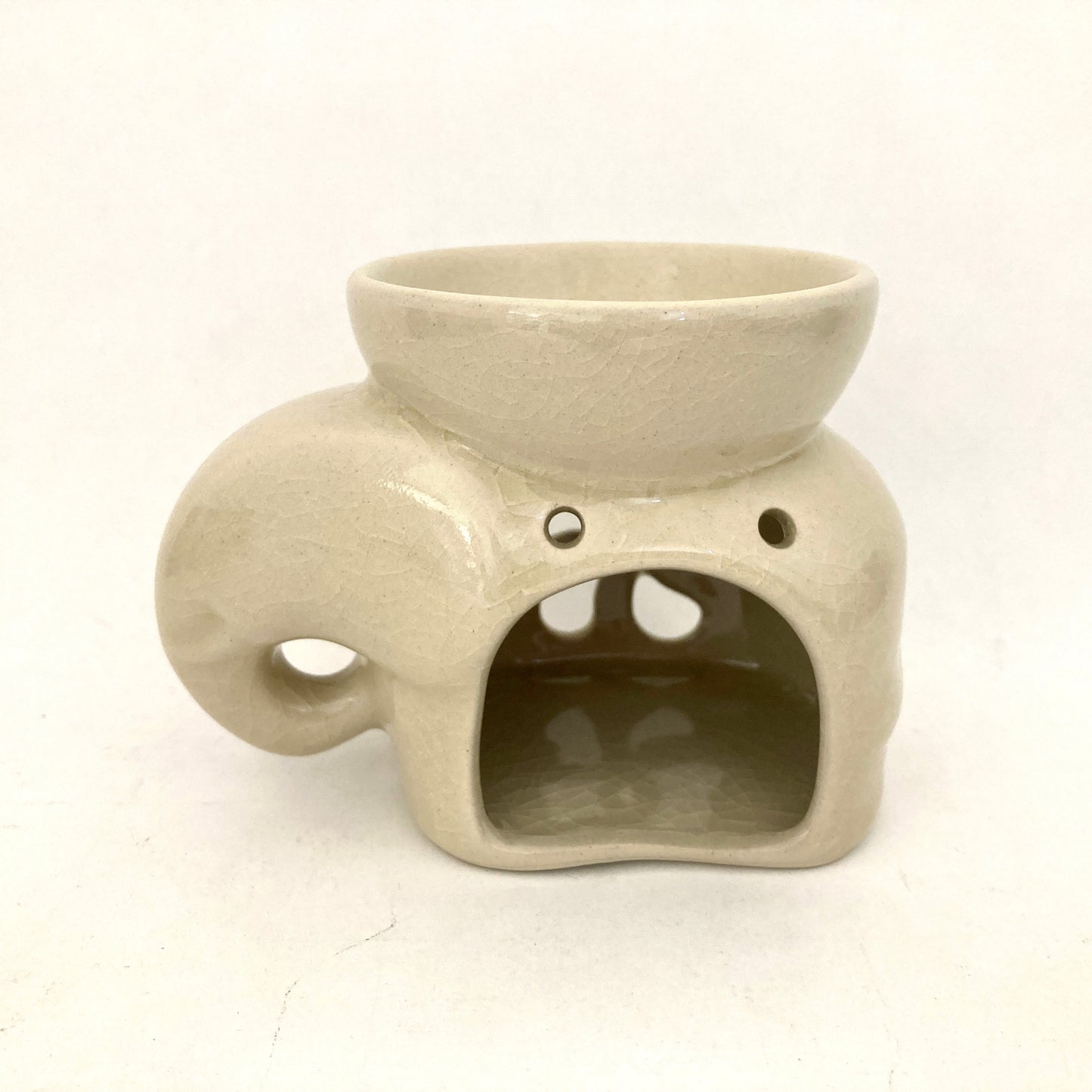 ゾウのアロマポット アジアン陶器 7カラー