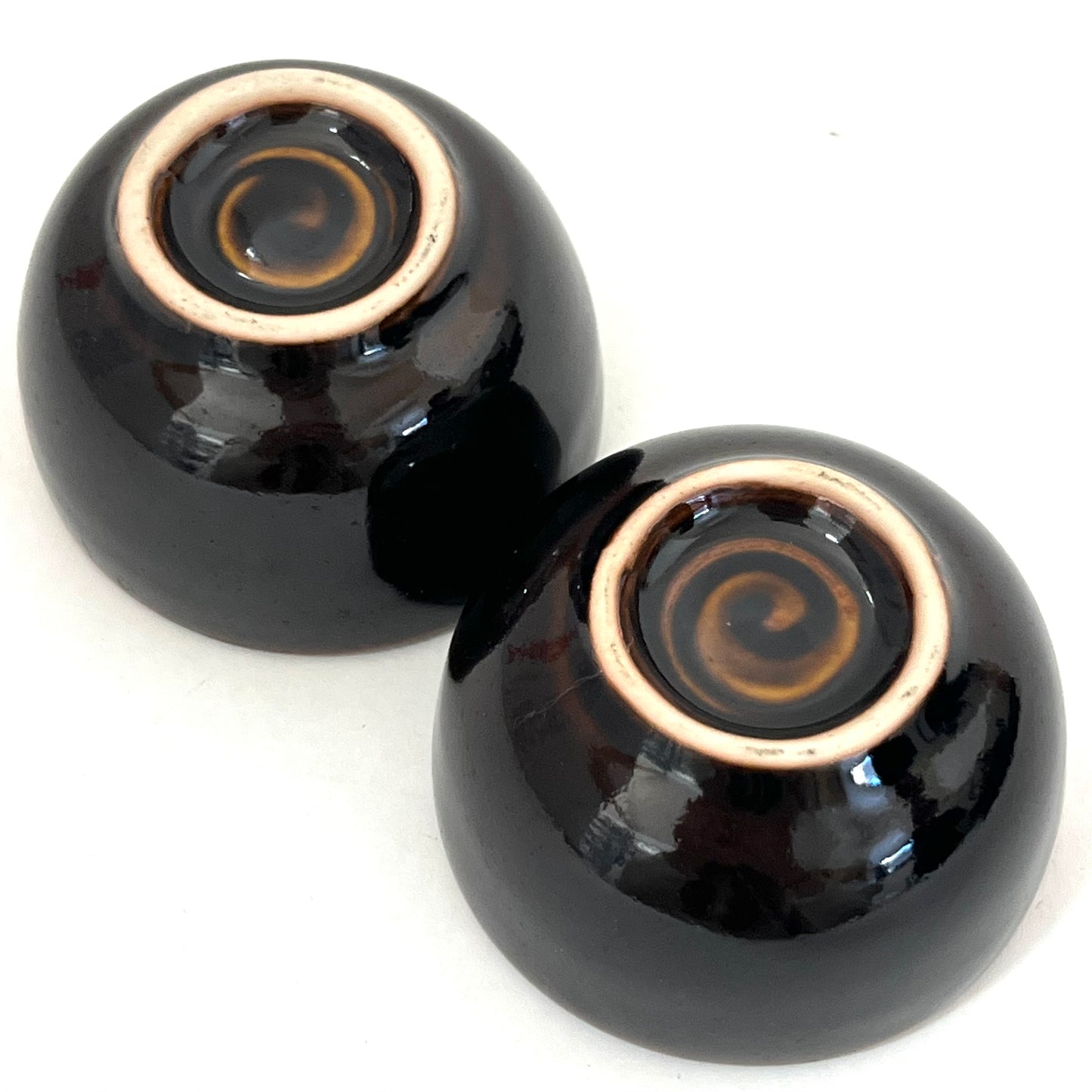 ゾウのティーポットセット　アジアン陶器　ダークブラウン