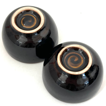 ゾウのティーポットセット　アジアン陶器　ダークブラウン