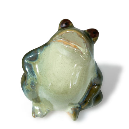 カエルのミニオブジェクト　アジアン陶器