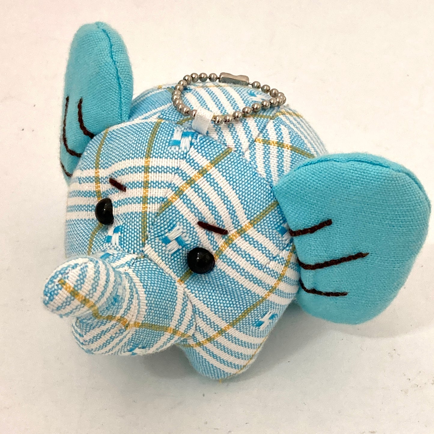 ゾウ親子マスコットキーホルダー　3体セット　ハンドメイド