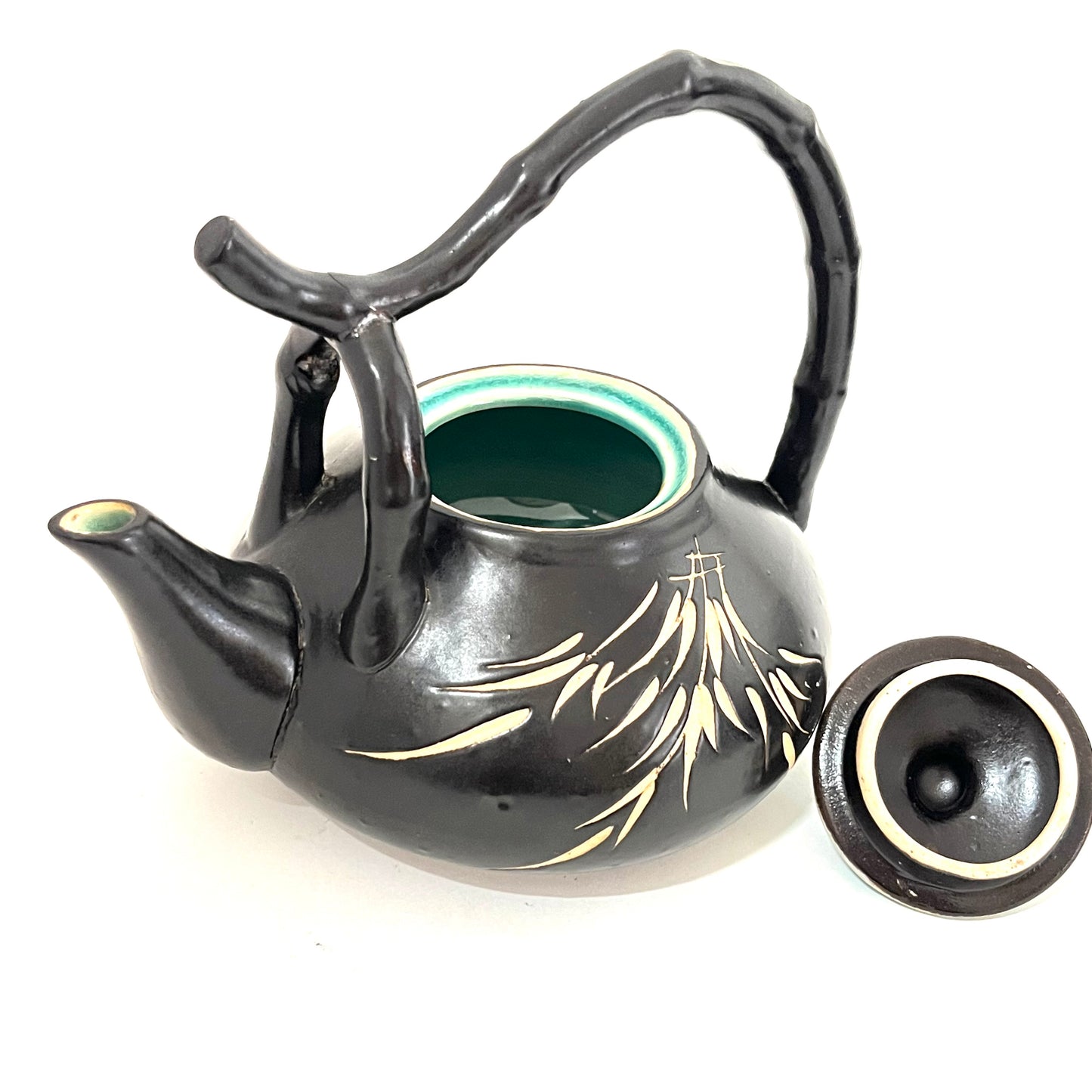 急須茶器セット　ベトナム陶器　ブラック