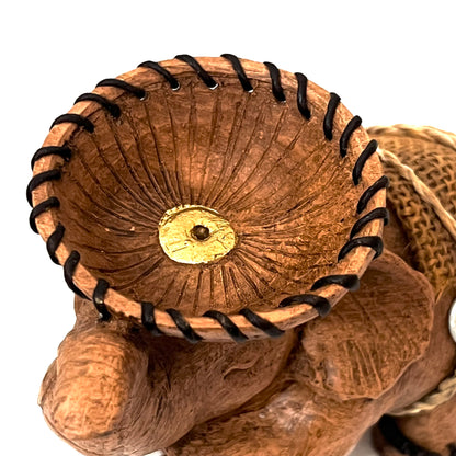 ゾウのキャンドルホルダー　ハンドメイド　2足立ち