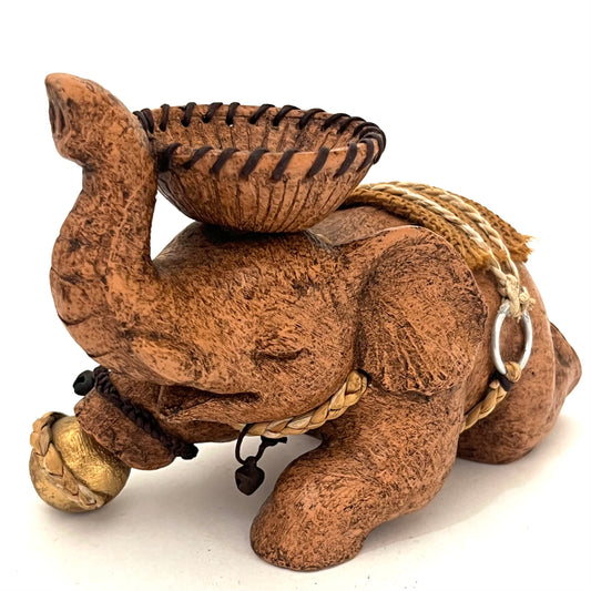 ゾウのキャンドルホルダー　ハンドメイド　ボール