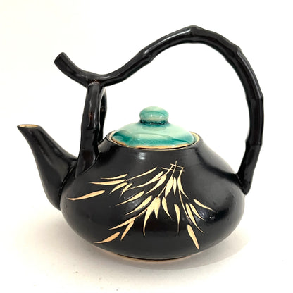 急須茶器セット　ベトナム陶器　ブラック