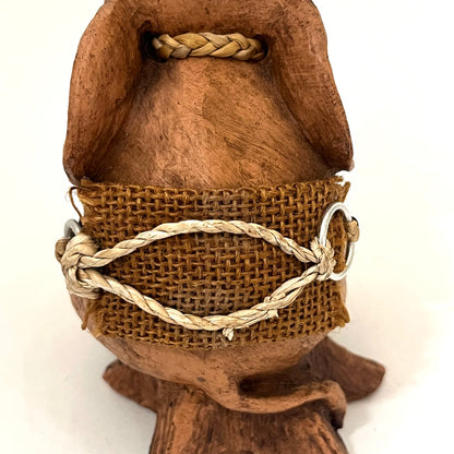 ゾウのキャンドルホルダー　ハンドメイド　お座り