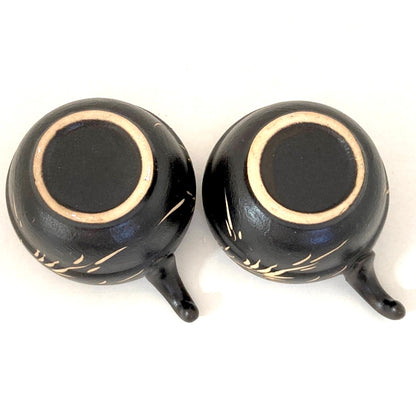 モダンミニカップ2客セット　2カラー　ベトナム陶器　