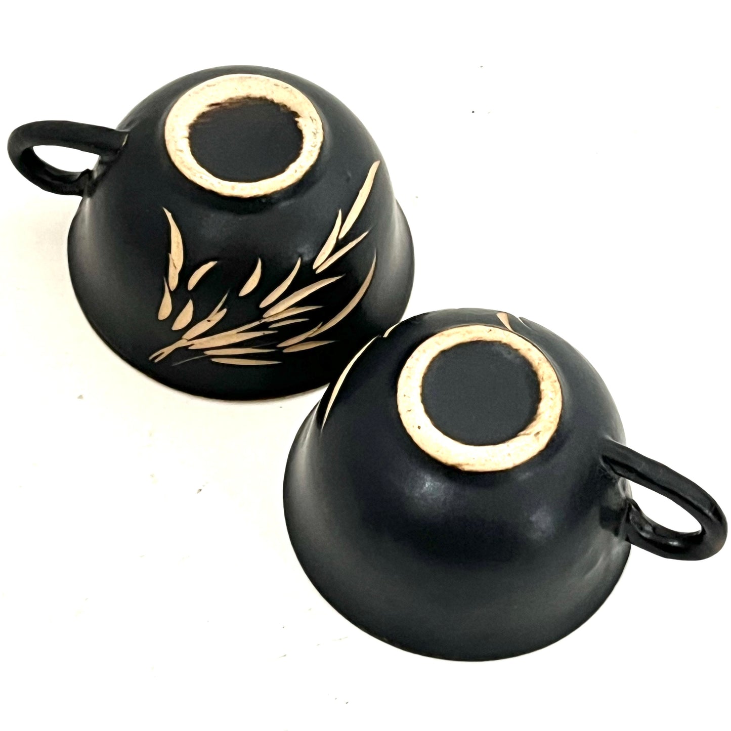急須茶器セット　ベトナム陶器　ブラック