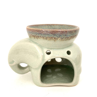 ゾウのアロマポット　アジアン陶器　 7カラー