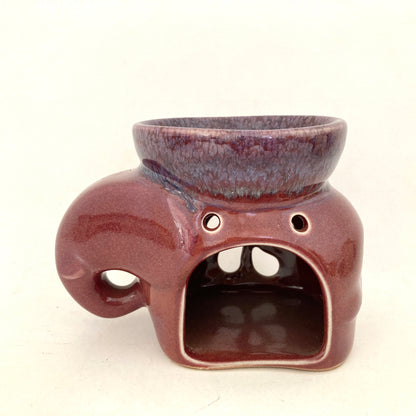 ゾウのアロマポット　アジアン陶器　 7カラー