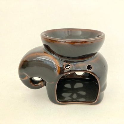 ゾウのアロマポット　アジアン陶器　 7カラー