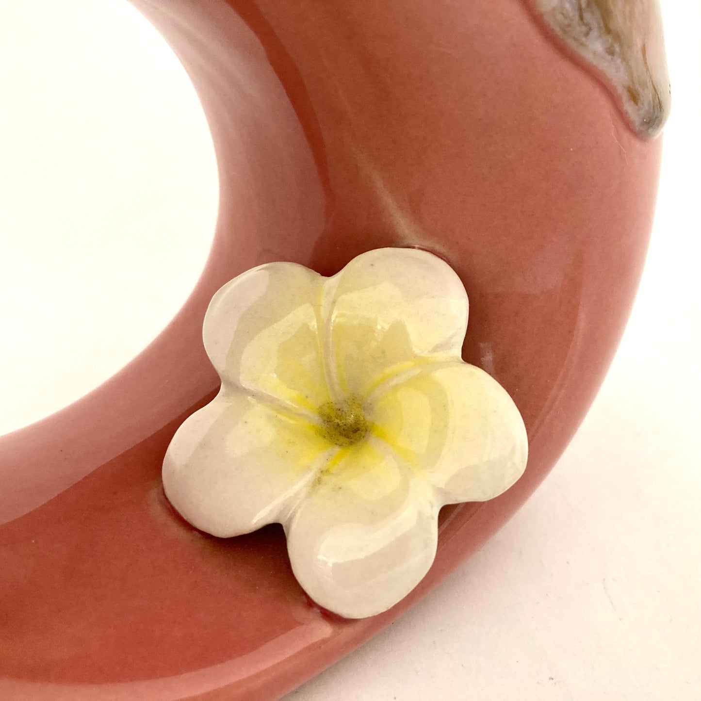 プルメリアの花瓶　4カラー　アジアン陶器