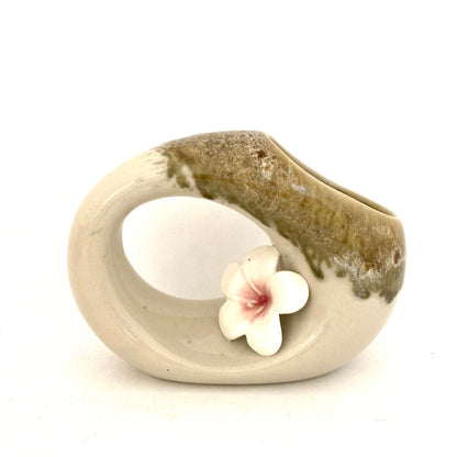 プルメリアの花瓶　4カラー　アジアン陶器