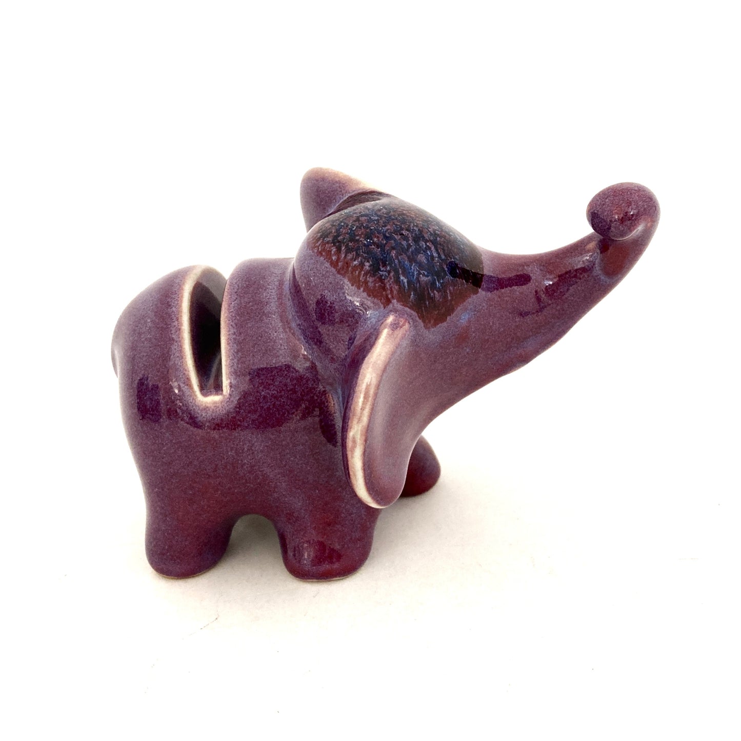 ゾウのカード挿し　4カラー　アジアン陶器